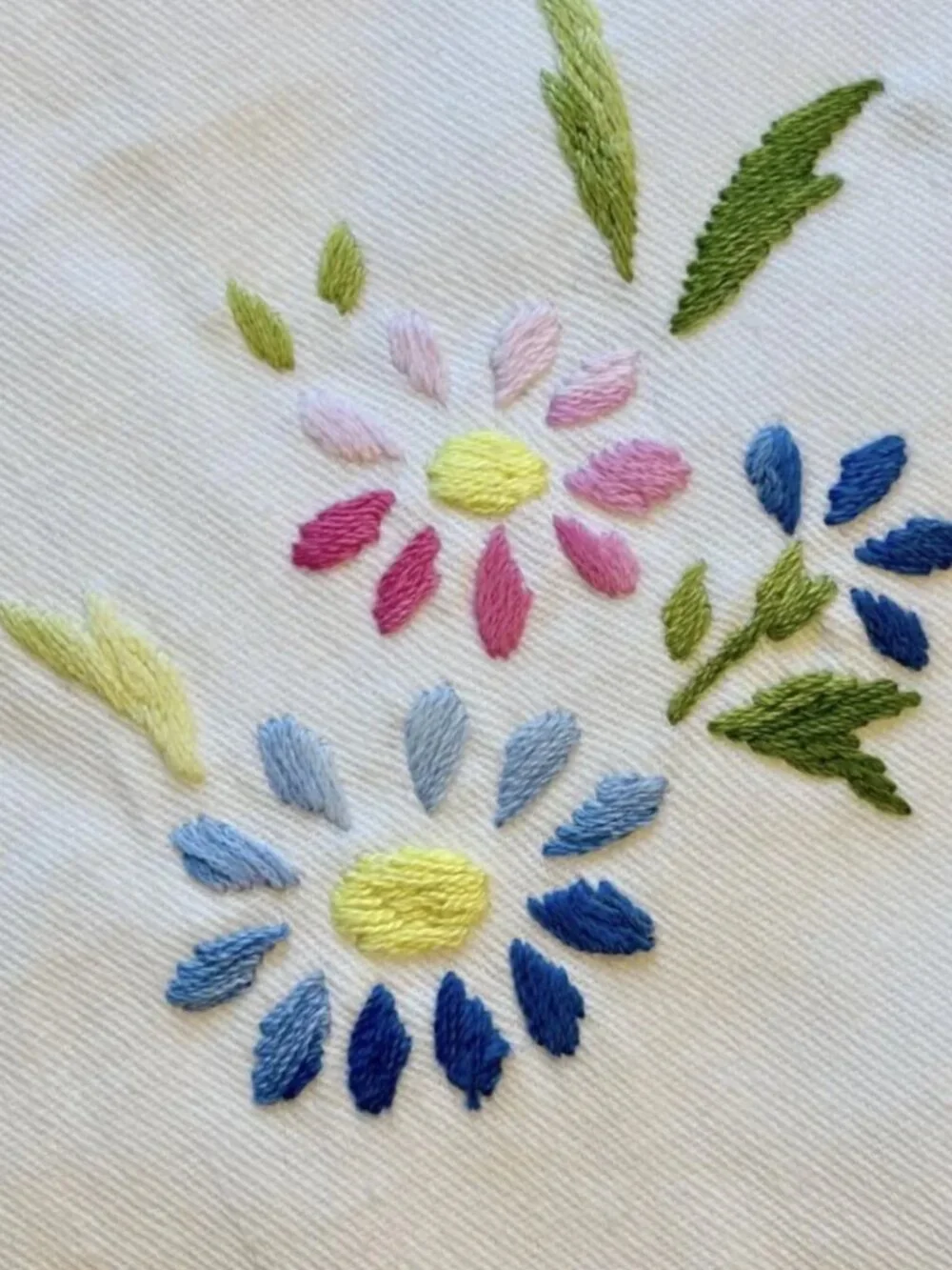 Vintage Embroidered Cotton Handkerchiefs